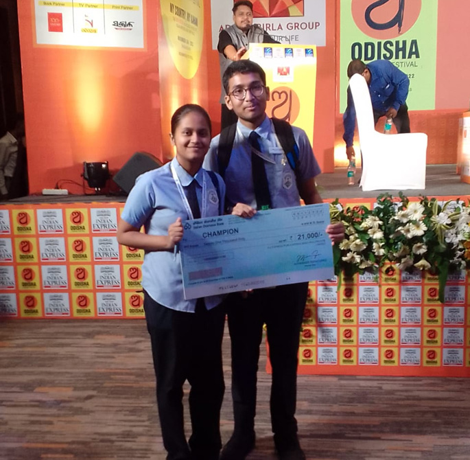 Debate Champion at Odisha Lit Fest 
